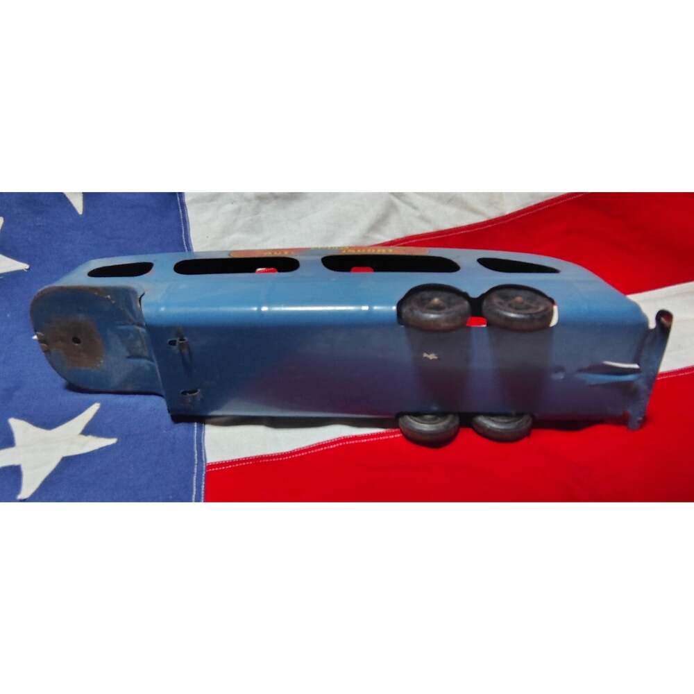 VINTAGE MARX PRESSED STEEL DELUXE AUTO TRANSPORT - Picture 9 of 9